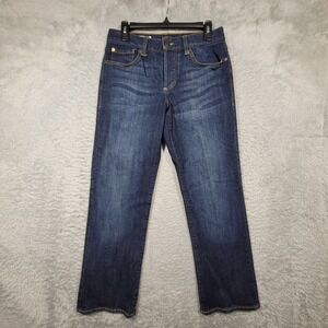 Authentic‎ Rugged Co Mens 32 Jeans Blue Denim Button Fly Dark Wash 31x29